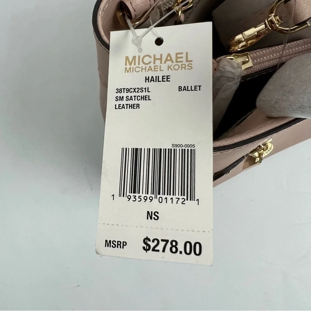 NWT MICHAEL Michael KORS Women’s Small Leather Satchel/Shoulder Handbag Pinkish